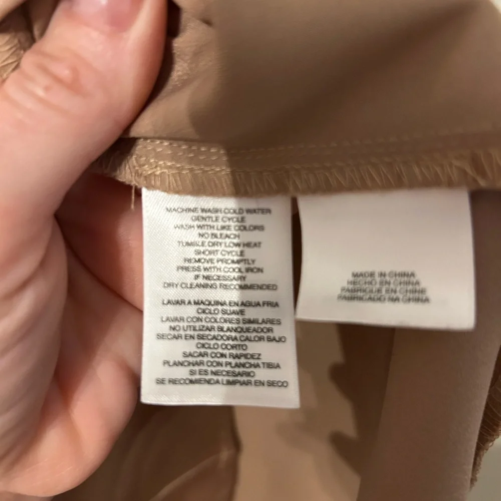 Kasper Satin Tan Blouse - Picture 6 of 12